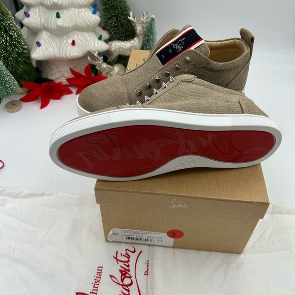 Christian Louboutin Mens FAV vontade sneakers size 41 made in Italy - Picture 8 of 11